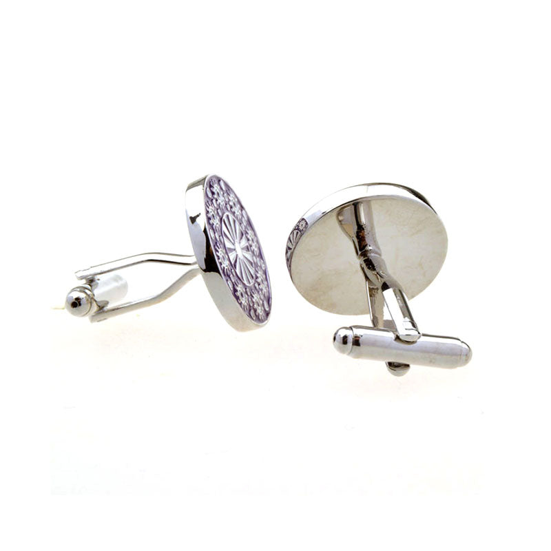 Enamel Dropping Glue Cufflinks