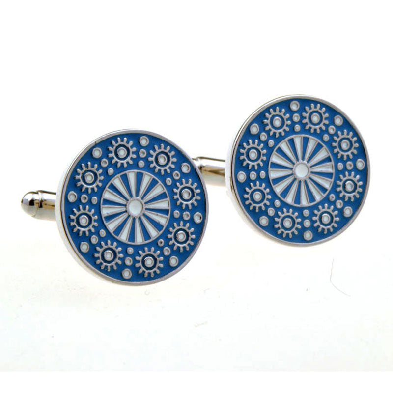 Enamel Dropping Glue Cufflinks