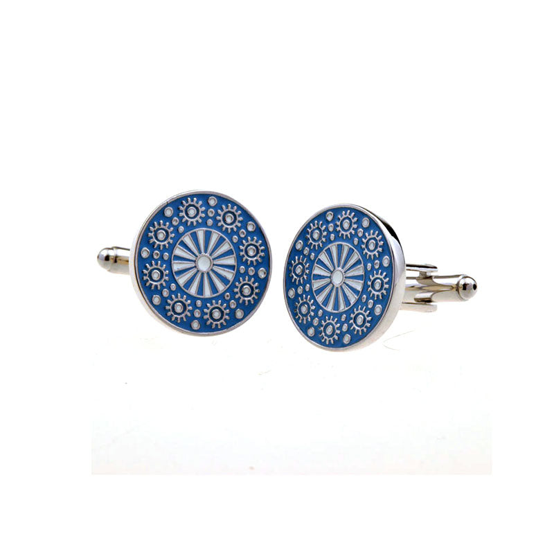 Enamel Dropping Glue Cufflinks