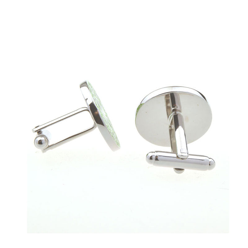 Enamel Dropping Glue Cufflinks
