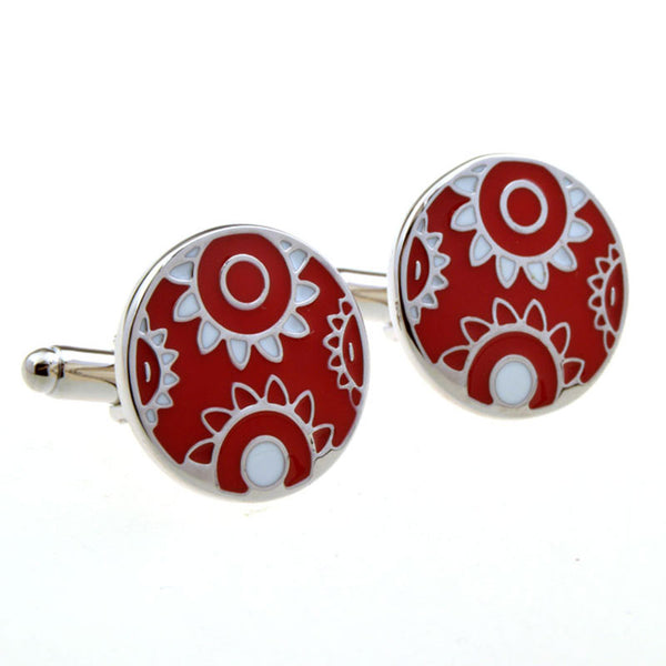 Enamel Dropping Glue Cufflinks
