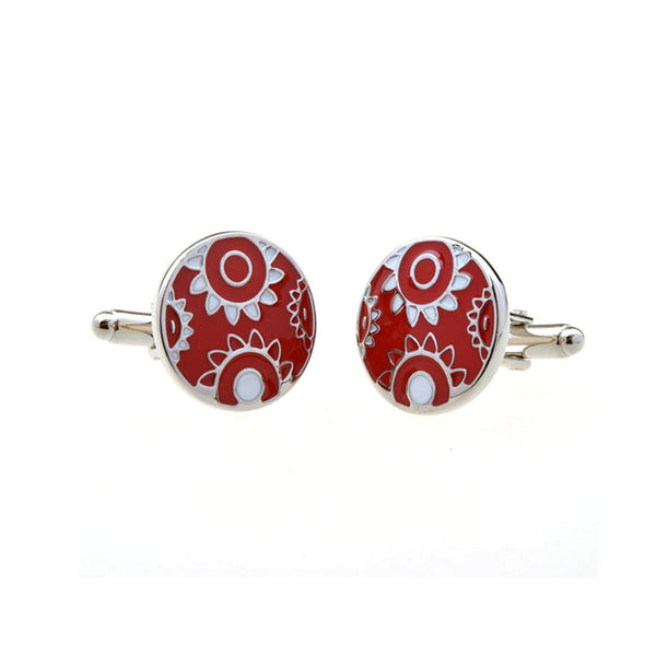 Enamel Dropping Glue Cufflinks