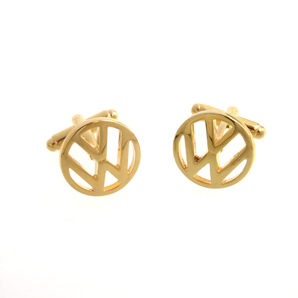 Car Logo Traffic Plain Colour Metal Cufflinks