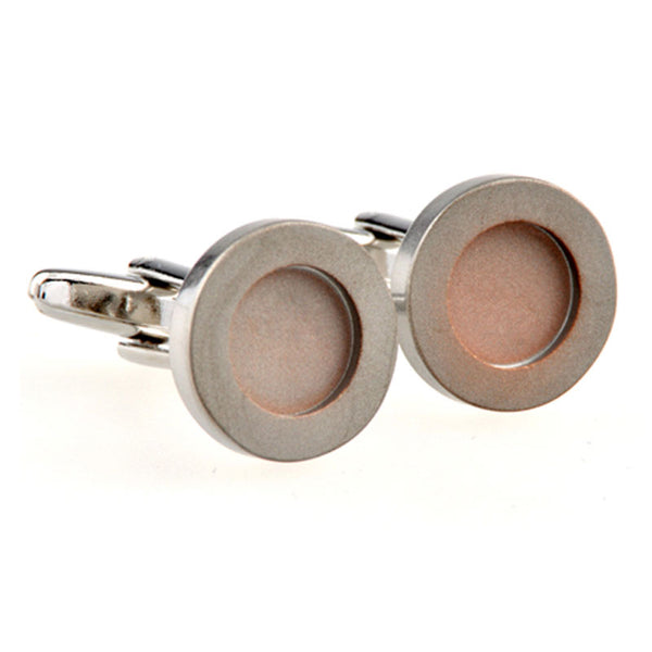 Plain Colour Metal Cufflinks
