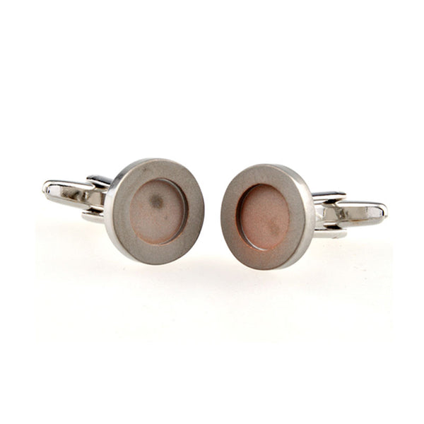 Plain Colour Metal Cufflinks