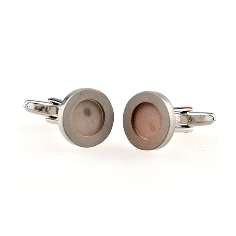 Plain Colour Metal Cufflinks