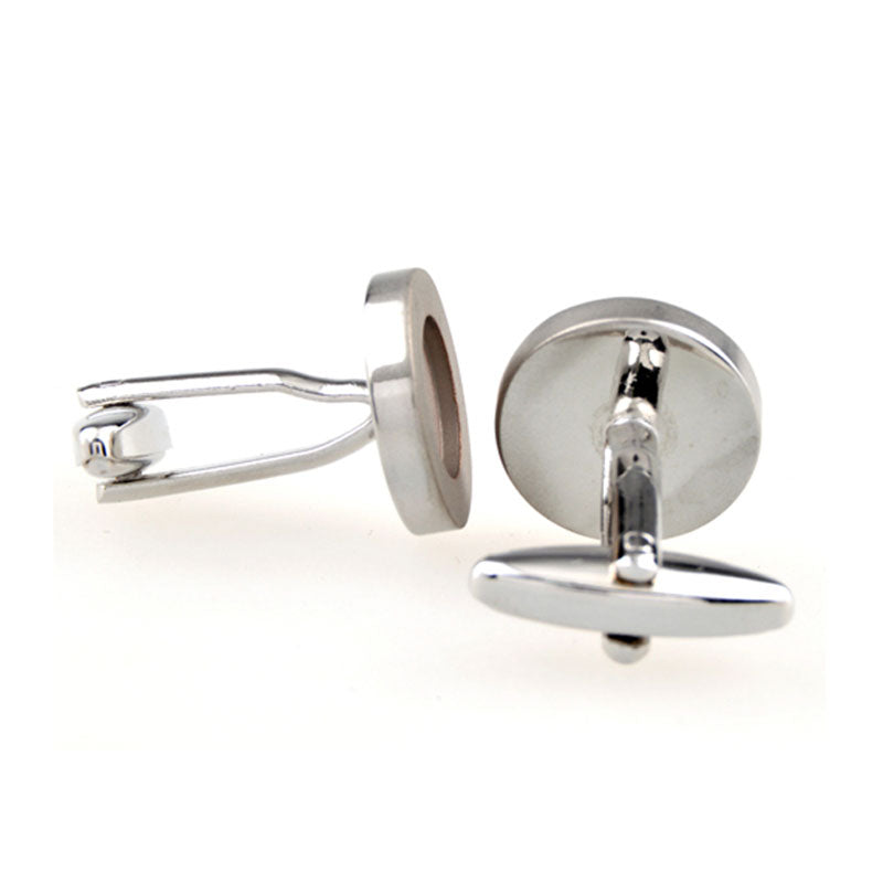 Plain Colour Metal Cufflinks