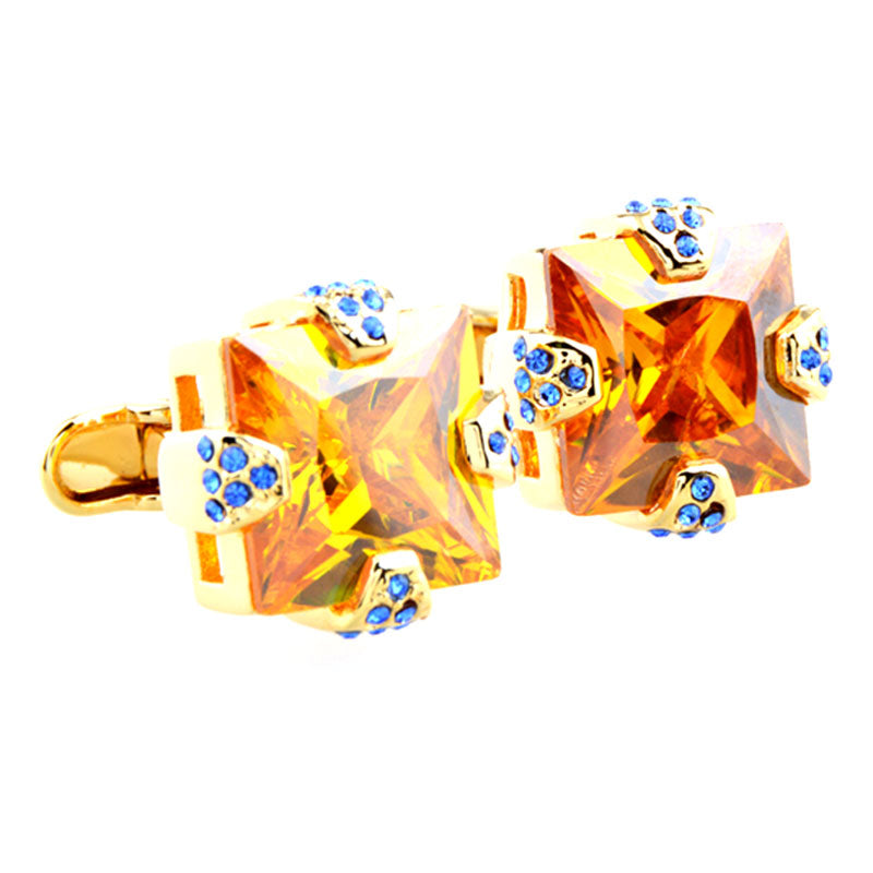 Crystal Zircon Cufflinks