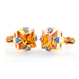 Crystal Zircon Cufflinks