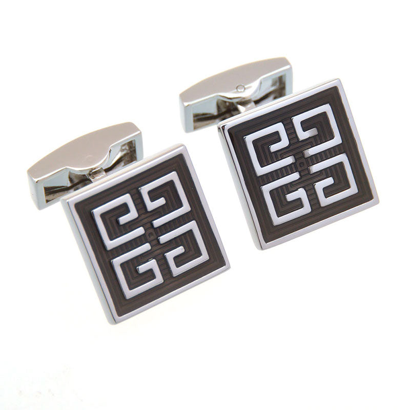 Enamel Dropping Glue Cufflinks