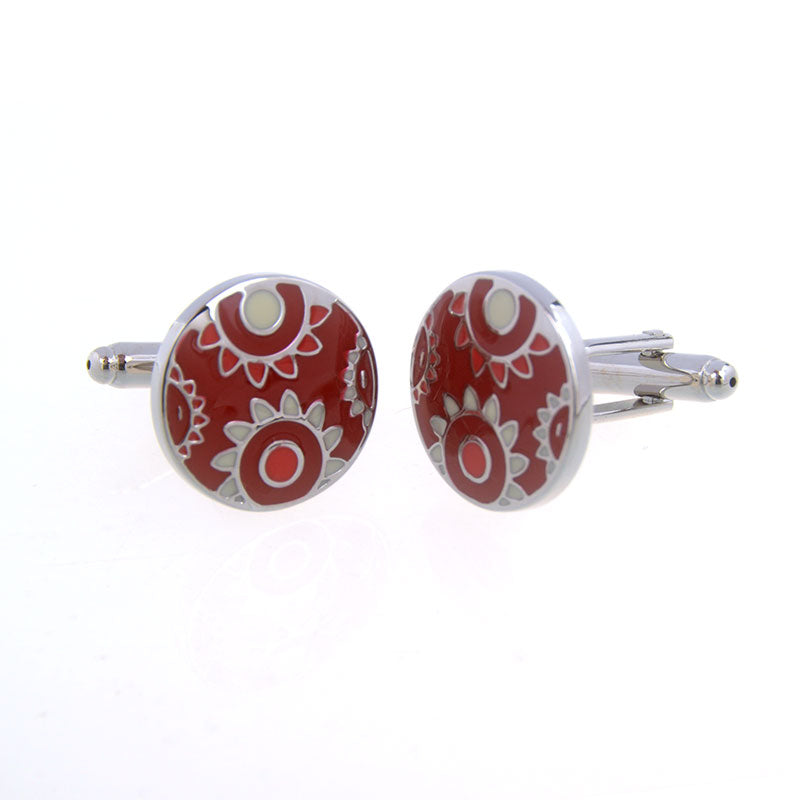 Enamel Dropping Glue Cufflinks