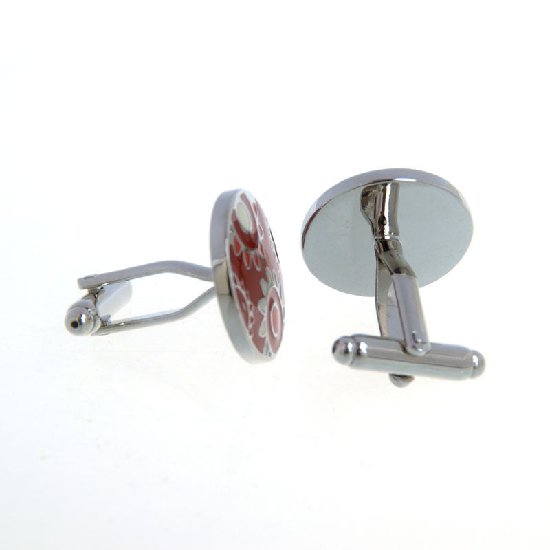 Enamel Dropping Glue Cufflinks