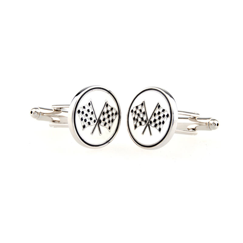 Enamel Dropping Glue Cufflinks