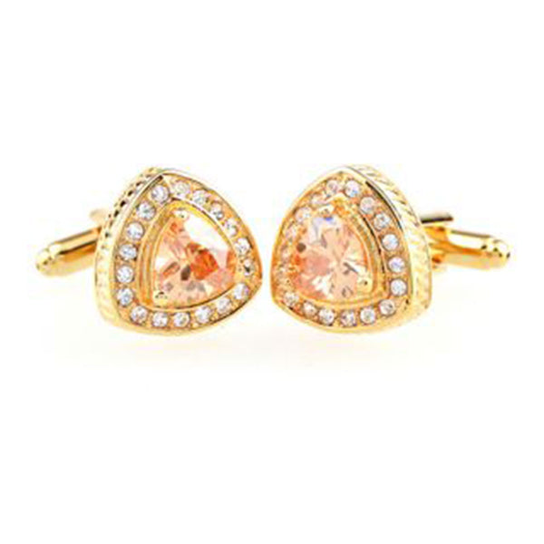 Crystal Zircon Cufflinks