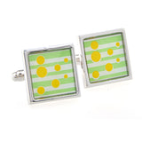 Enamel Dropping Glue Cufflinks
