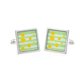 Enamel Dropping Glue Cufflinks