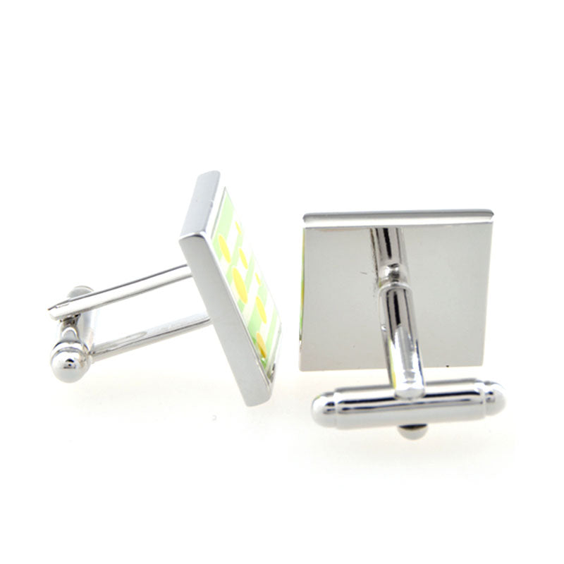 Enamel Dropping Glue Cufflinks