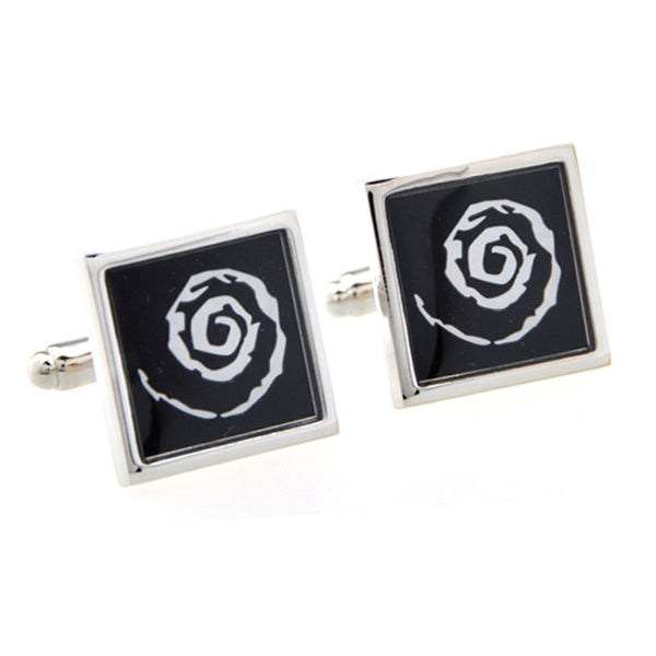 Enamel Dropping Glue Cufflinks