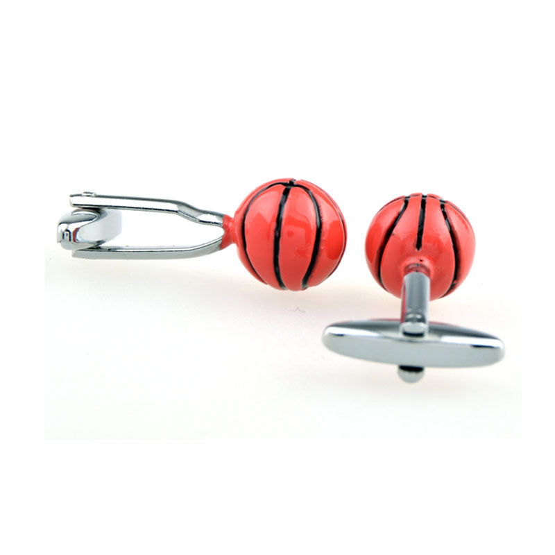 Sports Technology Grease Baking Paint Cufflinks