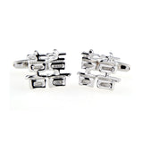 Festivals Wedding Reception Plain Colour Metal Cufflinks