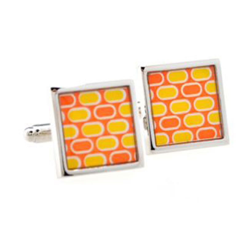 Enamel Dropping Glue Cufflinks