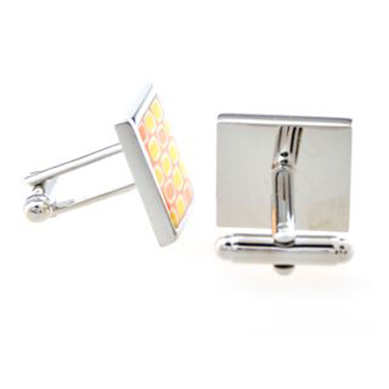 Enamel Dropping Glue Cufflinks