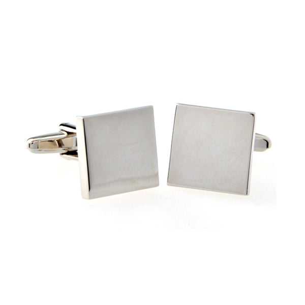 Plain Colour Metal Cufflinks