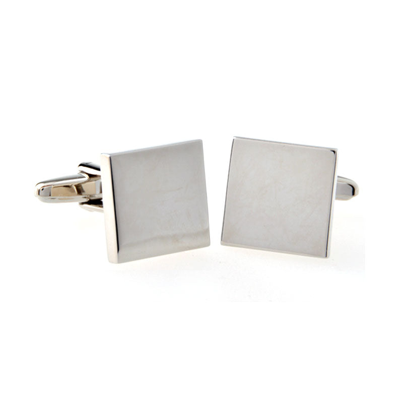 Plain Colour Metal Cufflinks