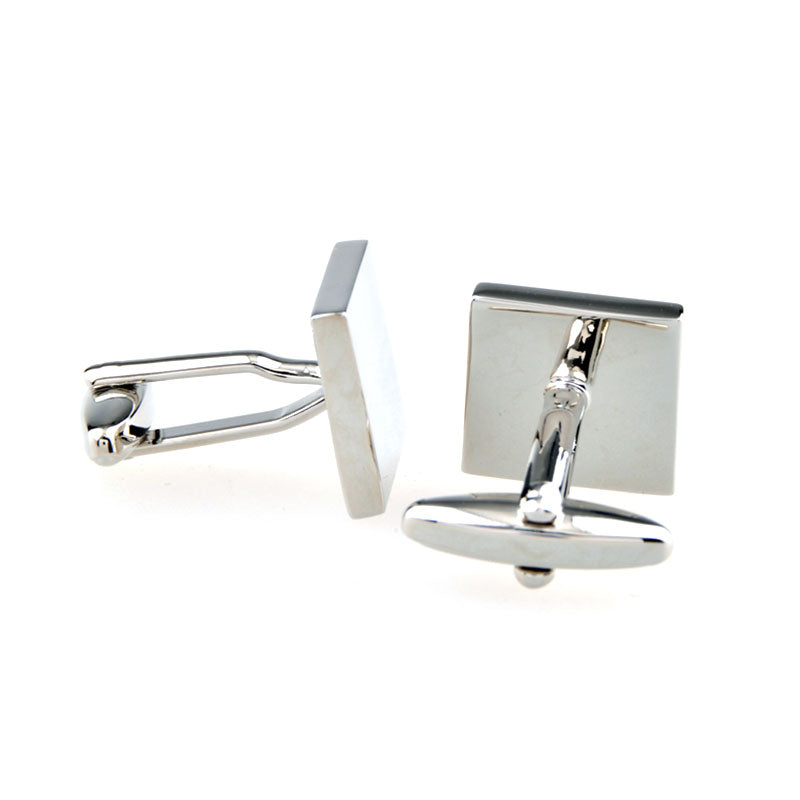 Plain Colour Metal Cufflinks