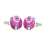 Enamel Dropping Glue Cufflinks