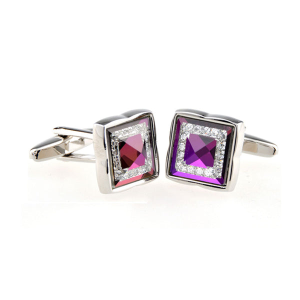 Crystal Zircon Cufflinks
