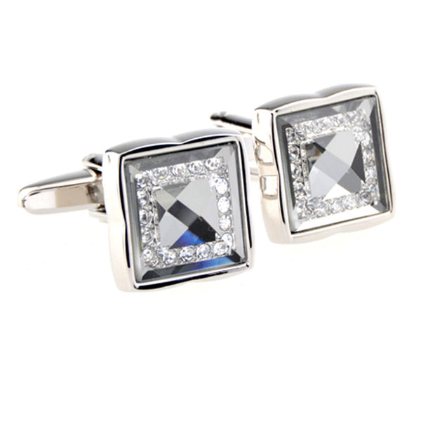 Crystal Zircon Cufflinks