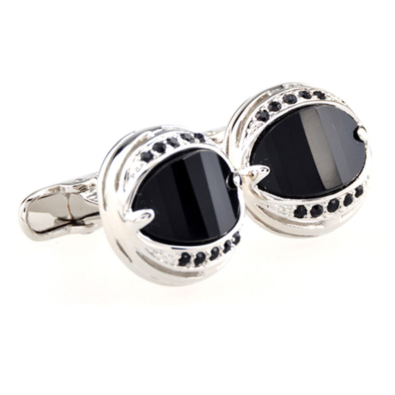 Crystal Zircon Cufflinks