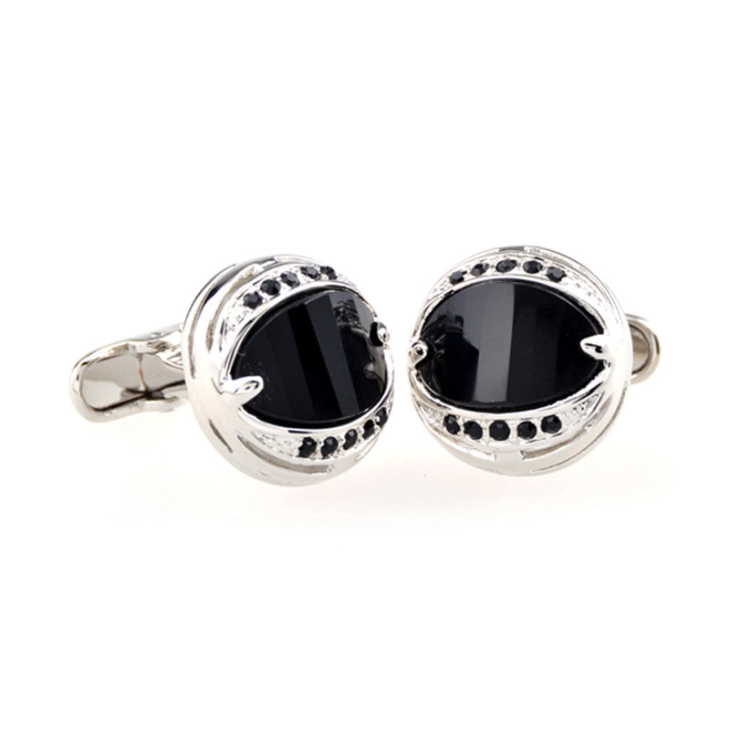 Crystal Zircon Cufflinks