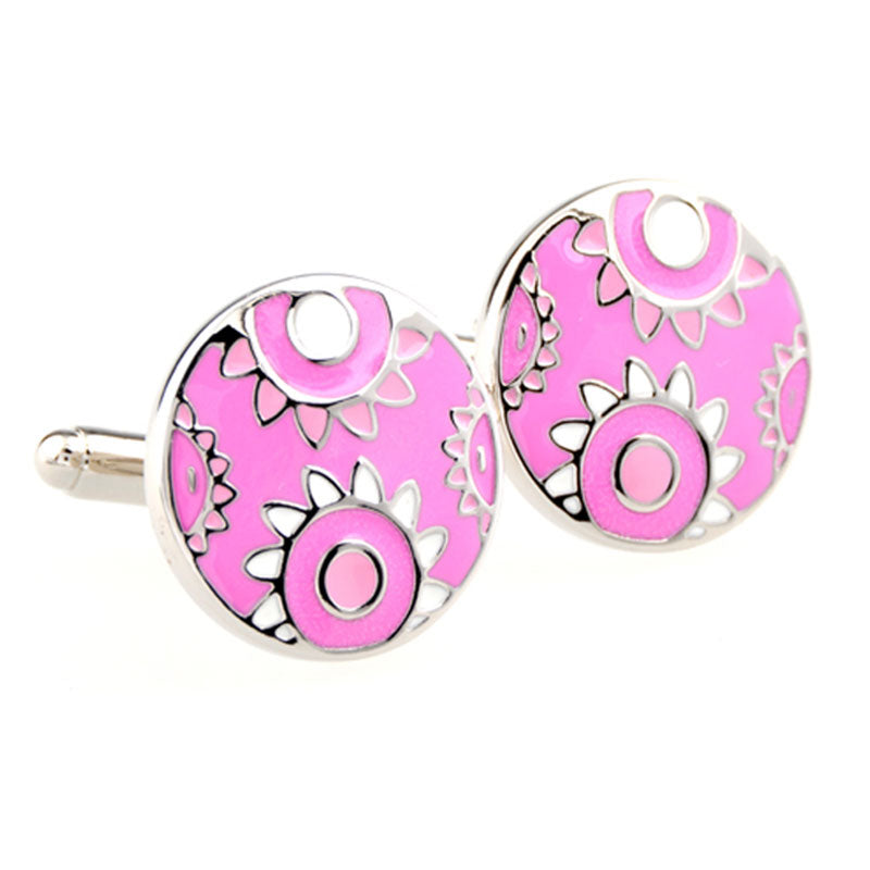 Enamel Dropping Glue Cufflinks