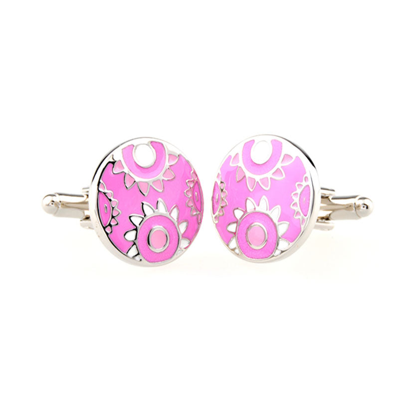 Enamel Dropping Glue Cufflinks