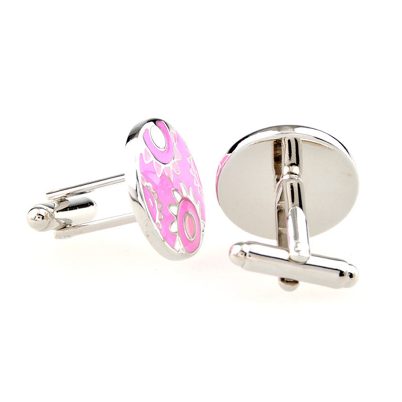 Enamel Dropping Glue Cufflinks