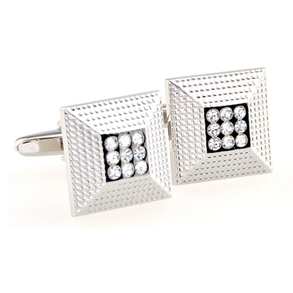 Crystal Zircon Cufflinks