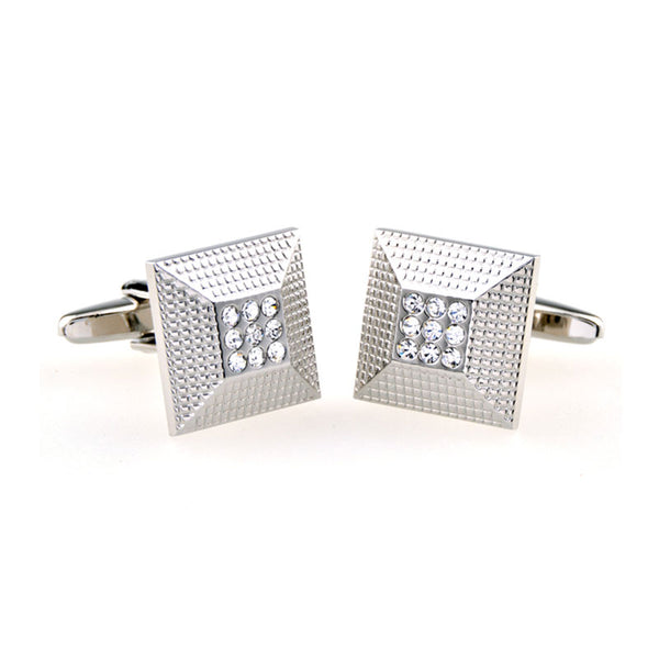 Crystal Zircon Cufflinks