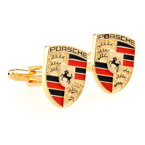 Car Logo Traffic Enamel Dropping Glue Cufflinks