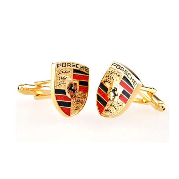 Car Logo Traffic Enamel Dropping Glue Cufflinks