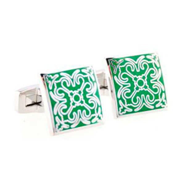 Enamel Dropping Glue Cufflinks
