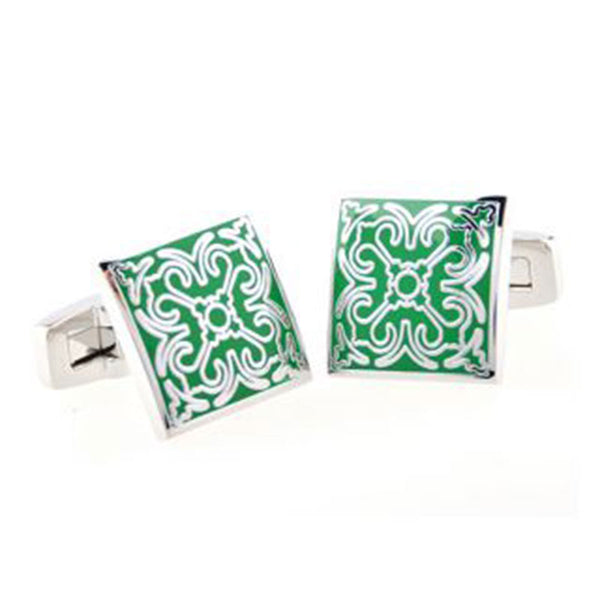 Enamel Dropping Glue Cufflinks