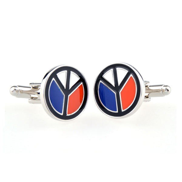 Enamel Dropping Glue Cufflinks