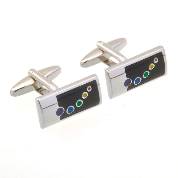 Enamel Dropping Glue Cufflinks