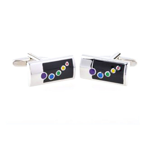 Enamel Dropping Glue Cufflinks