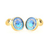 Crystal Zircon Cufflinks