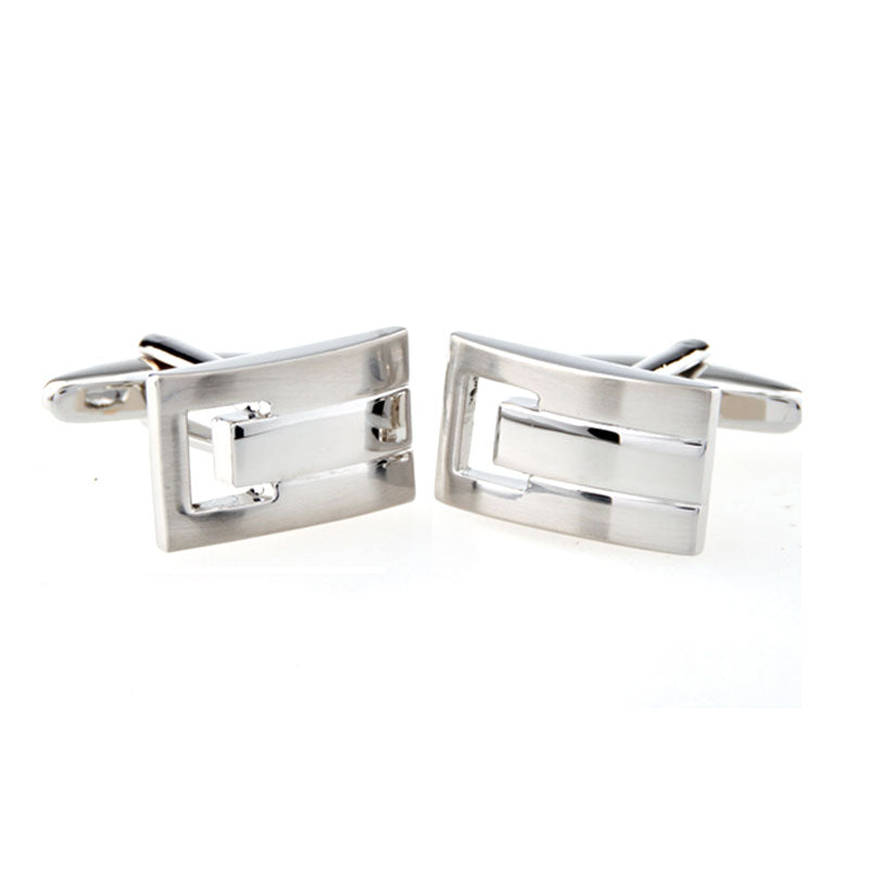 Plain Colour Metal Cufflinks