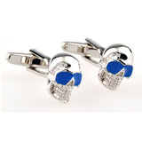 Interesting Skull Enamel Dropping Glue Cufflinks