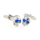 Interesting Skull Enamel Dropping Glue Cufflinks